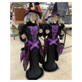 2cnt Witch decor, approx 3.5ft tall