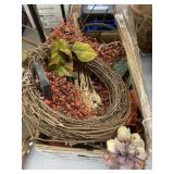 Fall silk flowers & decor