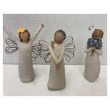 Willow Tree figures (1 cracked)