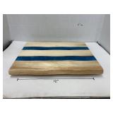 Wood and epoxy serving/cutting board