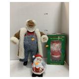 3 Santaï¿½s, Porcelain on Stand, Porcelain Bank
