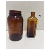 Wan-eta Cocoa Boston Dark Amber Jar & H. CLAY