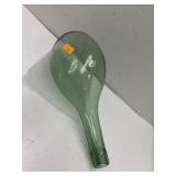 Antique Hand Blown Wine Bottle Torpedo Round
