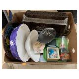 Box of dishes and misc