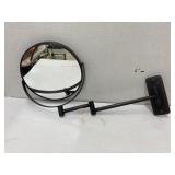 Wall attached mirror (regular & magnifying glass)