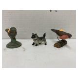 Birds & dog figures