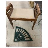 Bench and wooden decor
