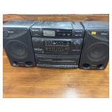 Sony CFD-560 portable CD and dual-cassette