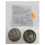 1878 Morgan Dollar skull fantasy novelty coin &