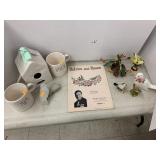 Mugs, Birdhouse, Rae Dunn, Decorative Birds