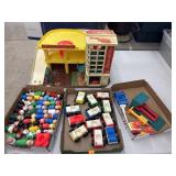Vintage Fisher Price Parking Ramp Service Center