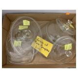 Flat of Pyrex Corningware Lids