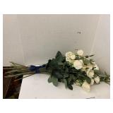 Bouquet of White faux Roses