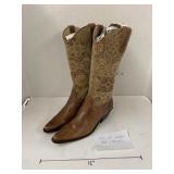 All Leather Boots, Made in Brazil, Size 8.6