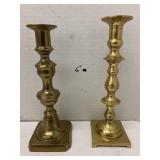 2 Candlesticks, Metal, Brass