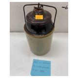Antique Stoneware Canning Jar full of Pennies