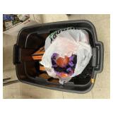 Tote full of Halloween decor & lights