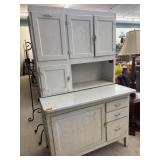 Vintage Hoosier Cabinet - Enamel Top