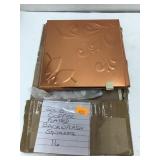 16 Solid Copper Plated Back Splash Squares