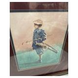 Framed Signed Watercolor Print