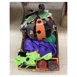 Halloween tablecloths, decor, & costumes