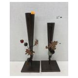 Metal fall candle holders