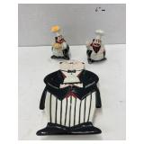 Chef S/P shakers & spoon trivet