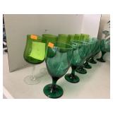 2 Sets Of Wine Glasses, 6 each