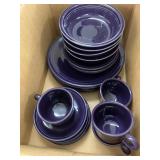 Fiesta Purple Dish Set, 4 place settings - missing