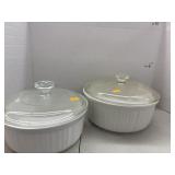 2 Corning Ware Dishes w/ Lids