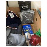 Box of cases, electronic items, misc