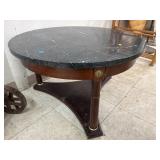 Heavy Round Marble Top Table