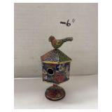 Enamel Birdhouse Decor