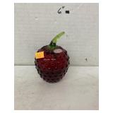 Hand blown glass strawberry
