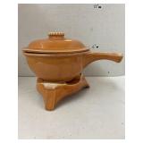 60ï¿½s Hull casserole dish w/warmer