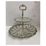 Silver plated serving tray