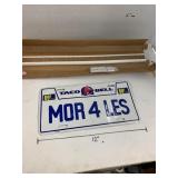 Taco Bell metal license plate and cork board
