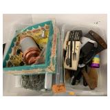 2cnt utensils, misc, metal cups stuck together