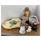 Angel, heart, misc decor