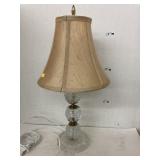 Vntg glass orb table lamp