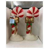 2 pc Candy Cane Blow Mold set