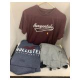 3 Shirts Sz M, Under Armour, Holister,