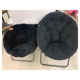 2 Collapsible Round Chairs