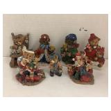 7 Bear Decoration Figures