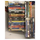 Flat of DVDs approximately 32