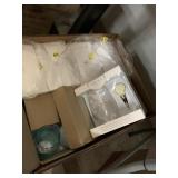 Box of wedding glasses