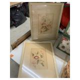2cnt framed floral