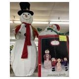 5 pc light up snowmen