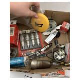 Flat of spark plugs and misc