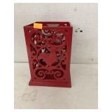 Cast iron chicken candle holder